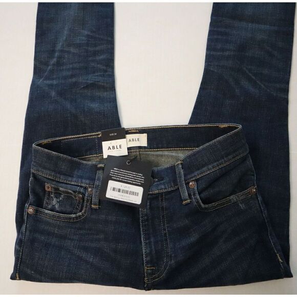 Able x Fashionable Women's Sz 24 The Skinny Aracelly Wash Denim Jeans - Picture 3 of 10